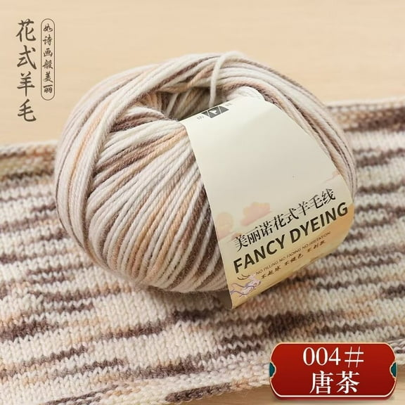 Zhuge Wool Yarn for Crocheting, 3 Skeins, 150G, Free Patterns - Wool Yarn for Knitting - Medium Worsted WeightStyle D