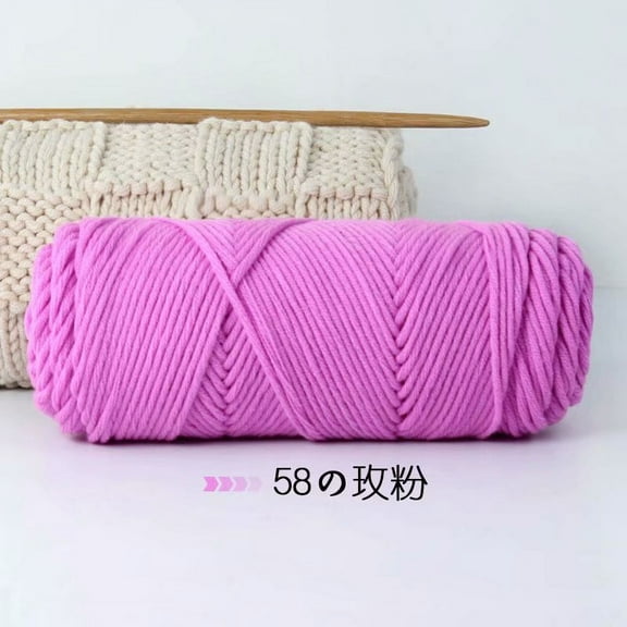 Zhuge Wool Yarn for Knitting & Crocheting Projects - Premium Hand Dyed Yarn, 200g Weight Yarn, Soft & Durable Wool Yarn，Rose pink