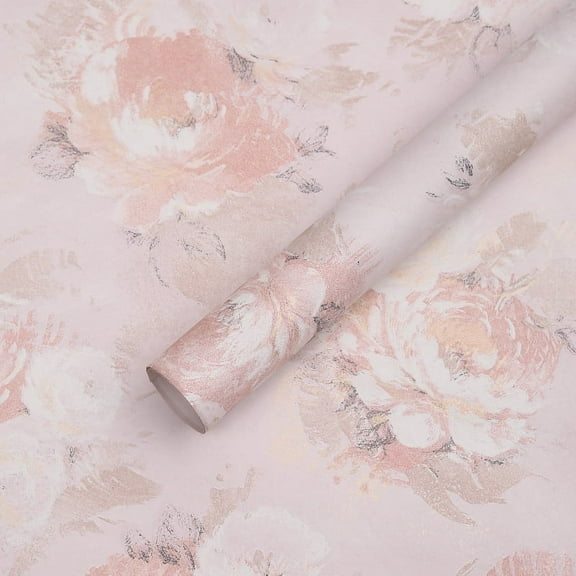 Zhuge flower packaging paper, floral packaging paper, three-dimensional pattern packaging paper, oil painting paper (rose powder)