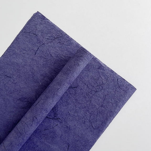 Zhuge gifts, flowers, gift box packaging paper, hand torn hemp fiber paper, flower packaging paper (deep purple)
