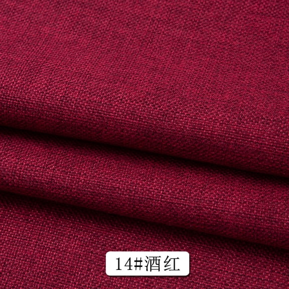 Zhuge olid Color Linen Fabric 39x59 Inches, Premium Plain Linen Textured Cloth Ideal for Embroidery, Apparel Making & DIY Sewing Projects, Red