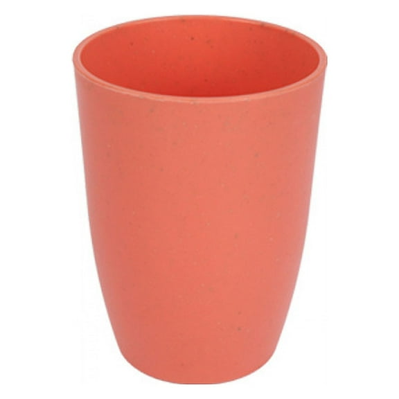 Zhuge [set of 4] Wheat Straw Cups Plastic Cups Reusable Unbreakable Drinking Cups Water Glasses For Kitchen, Camping, Party (Orange Red)