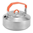 Zhuitw 1 L Portable Camp Tea Pot Compact Stainless Steel Water Pot