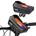 Zhuitw 1L Bike Phone Handlebar Bag with Quick Release Sun Visor Bike