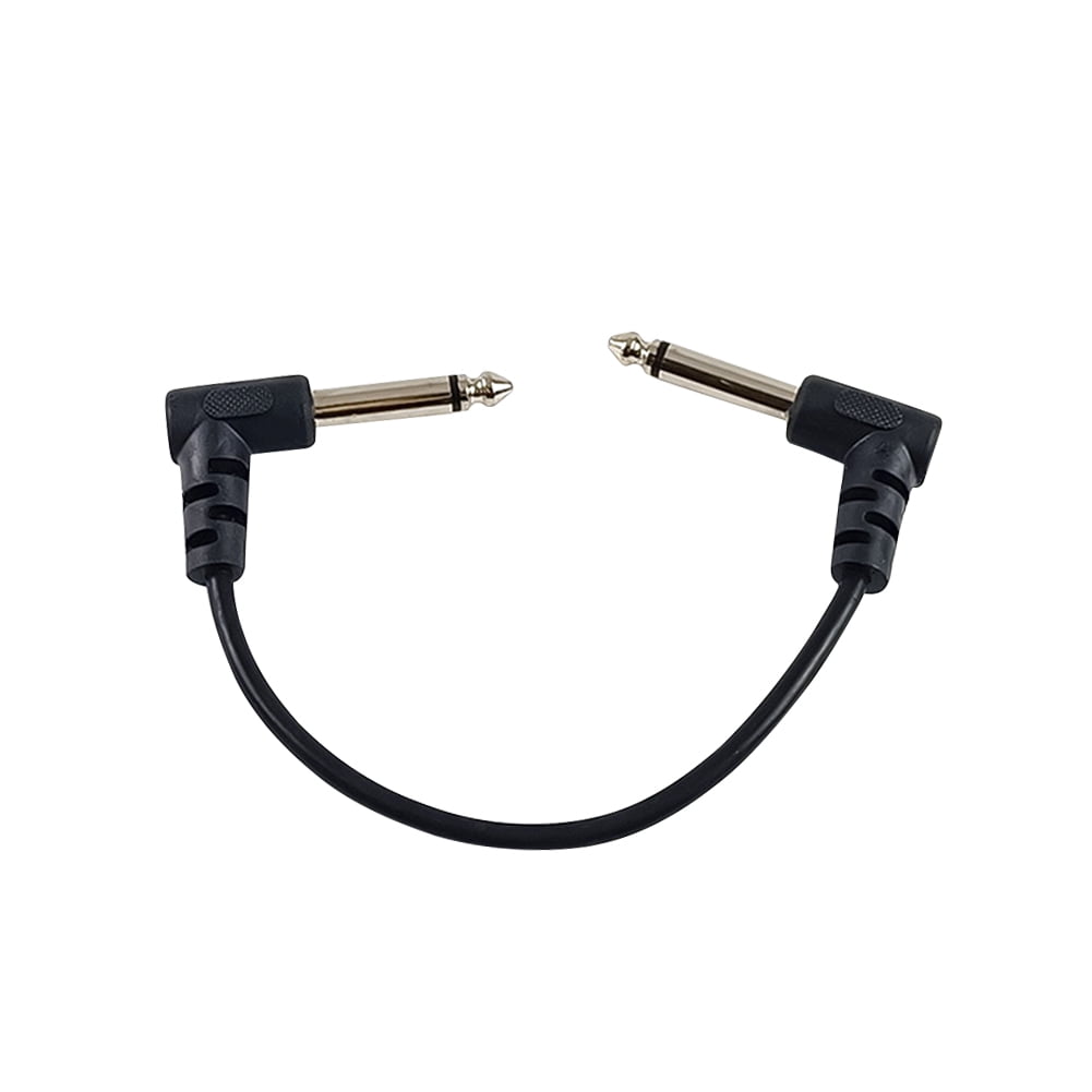 Zhuitw 6.35mm Guitar Patch Cable Audio Cable Connector Right Angle