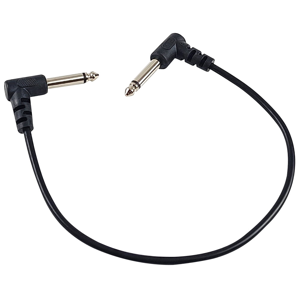 Zhuitw 6.35mm Guitar Patch Cable Audio Cable Connector Right Angle