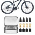 Zhuitw Bicycle Valve Adapter Set Aluminum Alloy Presta Schrader Valve