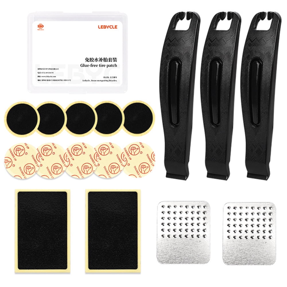Zhuitw Bike Inner Tube Puncture Patch Repair Tools Glue Free Tire Patch