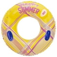 Zhuitw Inflatable Swim Ring Pool Floating Rings Leakproof with Handle