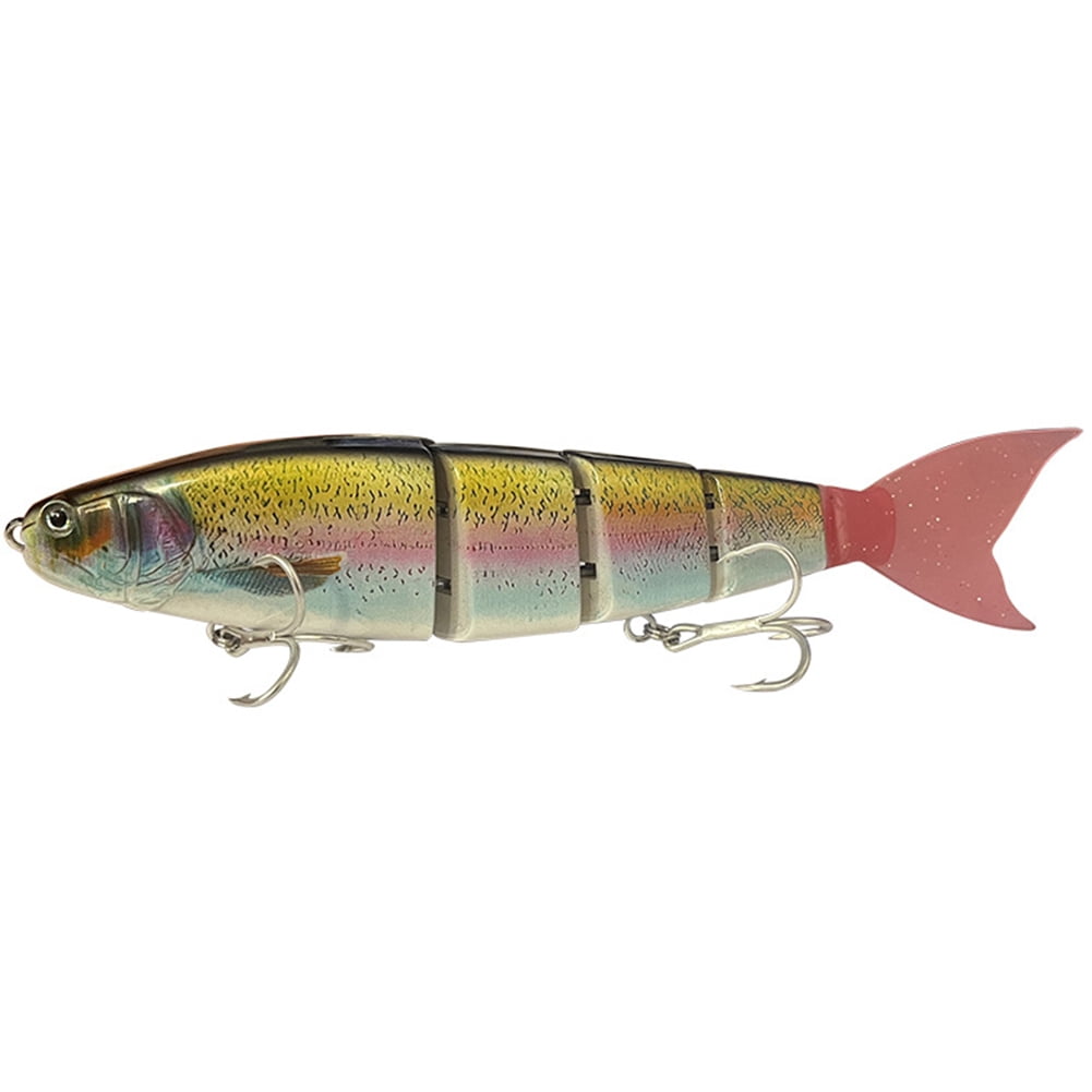 Zhuitw Jointed Simulating Fish Lures Baits 2 Hooks Artificial Fishing