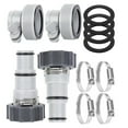 Zhuitw Pool Hose Adapter Kit 2 Types A B Conversion Connector