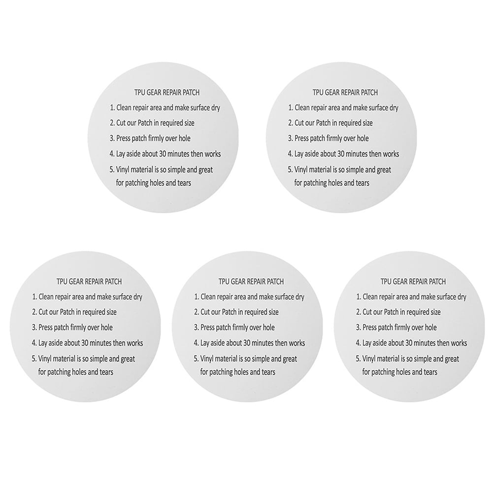 Zhuitw Round Adhesive Patches Heat Resistant Transparent Inflatable