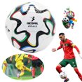 Zhuitw Size 5 Machine Stitched Football PVC Inflatable Sports Ball