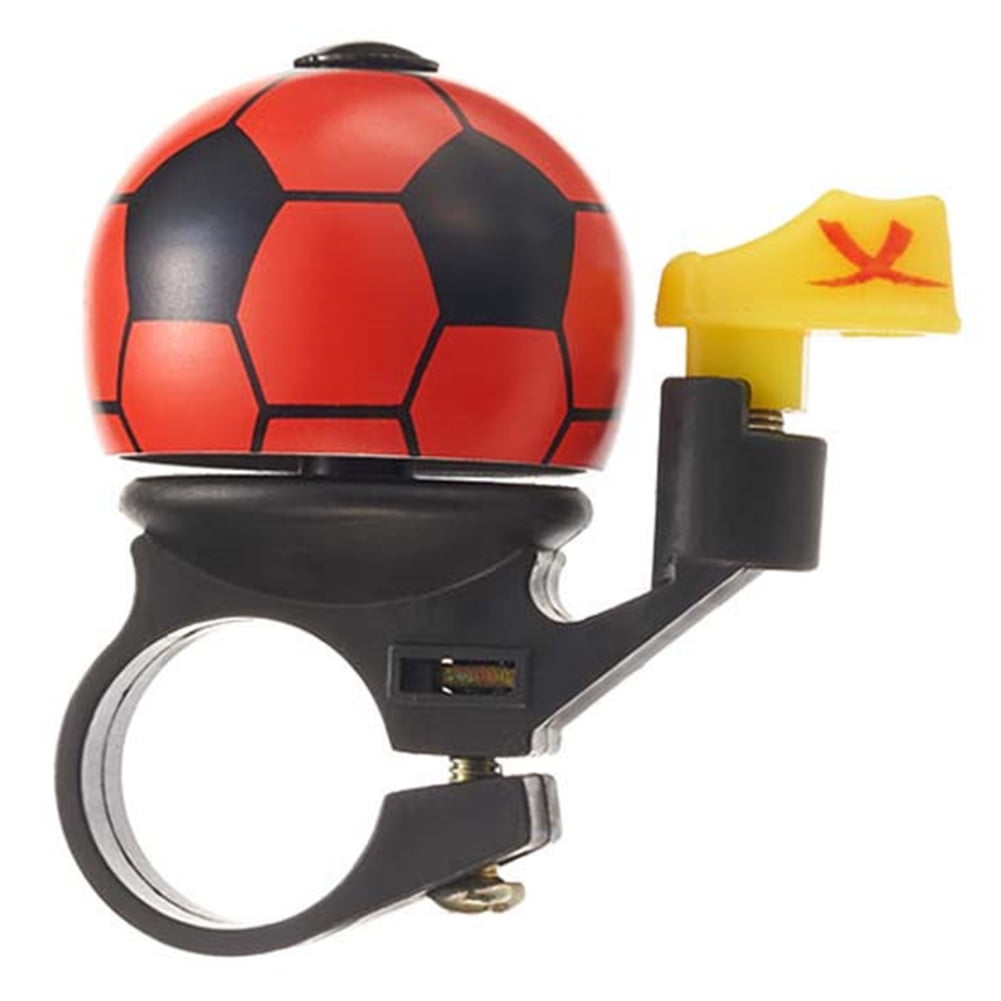 Zhuitw Soccer Bicycle Bell for Kids Mini Cartoon Bike Horn Crisp Sound