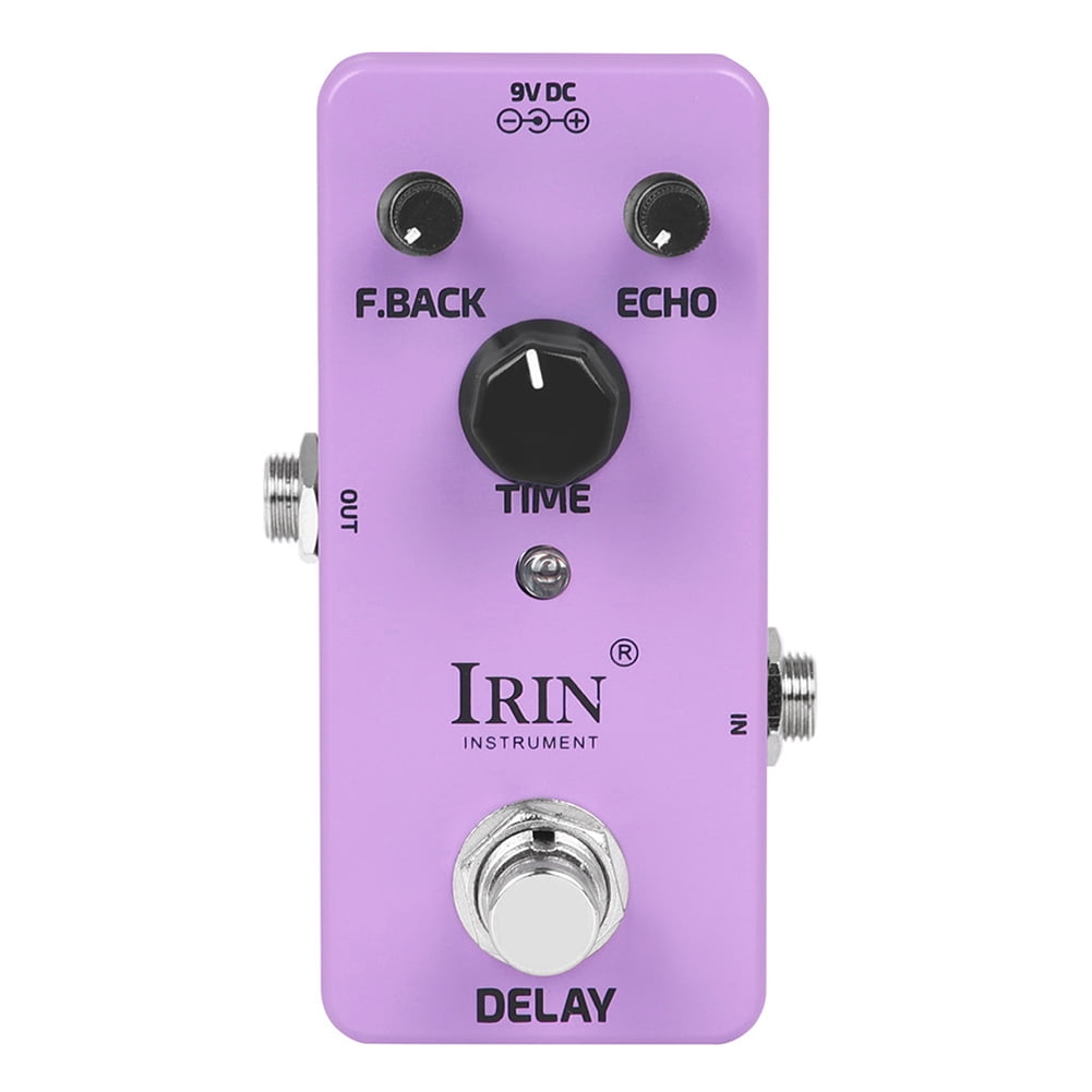 Zhuitw Vintage Delay Effect Pedal Processor Metal Analog Reverberation