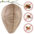 Zhuitw Wasp Nest Decoy Paper Fake Wasp Repellent Nest Safe Yellow