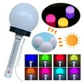 Zhuitw Water Temperature Measuring Tool with Solar LED Light Waterproof
