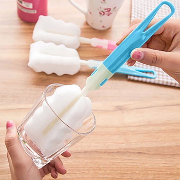 Zhuke Bottle Brush Long Handle Water Cup Cleaner,Flexible Scrub Brush for Kitchen Household Cleaning Wash Sports Bottles,Glassware,Mug,Food Jar,Tumblers or Stemware
