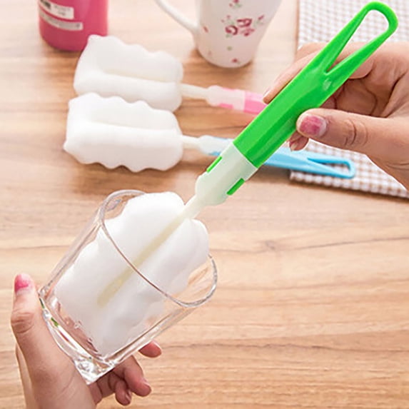 Zhuke Bottle Brush Long Handle Water Cup Cleaner,Flexible Scrub Brush for Kitchen Household Cleaning Wash Sports Bottles,Glassware,Mug,Food Jar,Tumblers or Stemware