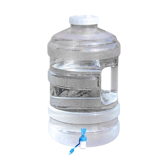 Zhuke Camping Water Jug 6 Gallons with Faucet Transparent BPA Free Water Storage Container, Outdoor Water Tank with Handle for Hiking Sports Emergency Drinking Water Supply and Home Use