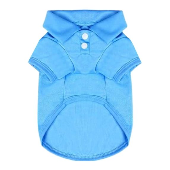 Zhuke Cute Puppy Cat Dog Polo Shirt T-Shirt Solid Breathable Clothes Apparel for Small Pet And Medium Sized Dogs And Cats