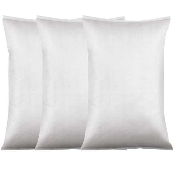 Zhuke Heavy Duty Sand Bags - 15.74x24.4 inch Woven Polypropylene Flood Control Bags, Empty White Sandbags for Flooding, Storm Protection, Emergency Preparedness & Water Barrier