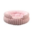 thumbnail image 1 of Zhuke Removable Round Pet Bed, Cozy Plush Donut Bed with Side Opening, Washable Calming Nest for Small Dogs & Cats, 1 of 5