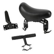 Zhuke Sturdy Ergonomic Lightweight Universal Rear Mounted Seat with Harness Adjustable Footrests Comfortable for Cycling