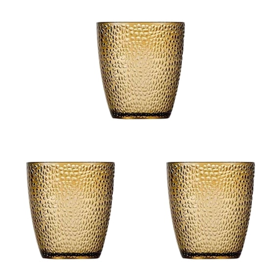 Zhuke Unbreakable Acrylic Glass Set - 8oz Transparent Cups for Hot/Cold Drinks - Stackable Fall-Proof Tumblers for Kitchen, Bar & Outdoor Use