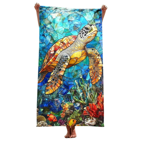 ZhuoLiL Beach Towels Clearance Kids Benthos Print Warm Blanket Pet Blanket Children Shawl Beach Towel Gifts For Family And Friend