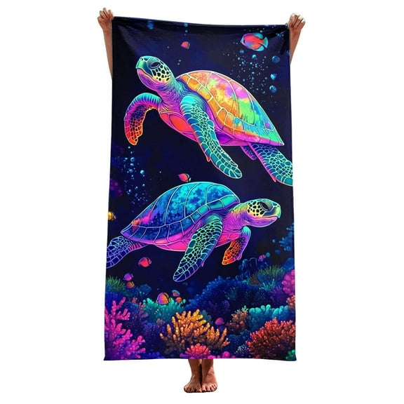 ZhuoLiL Beach Towels Oversized Benthos Print Warm Blanket Pet Blanket Children Shawl Beach Towel Gifts For Family And Friend