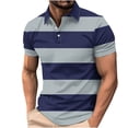 thumbnail image 1 of ZhuoLiL Fashion Shirts for Men 2025 Trendy Mens Clothes on under $10.00 Men's Casual Short Sleeved Shirt With Printed Short Sleeved Collar Top/shirt, 1 of 5