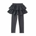 thumbnail image 1 of ZhuoLiL Girls Clothes Clearance under $10 Pants for Girls 7-8 on Clearance Fashionable and Casual Children's Pants Girls Solid Color Skirts and Pants Full Length Pants（3-8Years）, 1 of 4