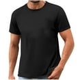 thumbnail image 1 of ZhuoLiL Men's Tops Casual Fashion Men's Round Neck Short Sleeved Short Sleeved Round Neck Top/Shirt, 1 of 5