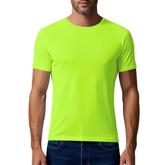 ZhuoLiL Mens Shirts Short Sleeve T Shirts Men's Quick-Dry Running Shirt - Breathable Solid Color Athletic Top