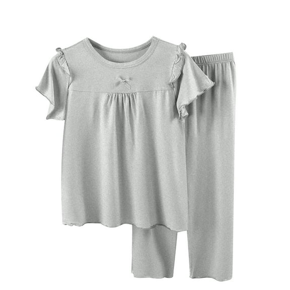 ZhuoLiL Toddler Girls Pajamas 3T-5T Lyocell Children's Tank Top Cotton Boys' And Girls' Sleeveless T-shirt Medium And Large Children's Spring/Summer Thin Tank Top（2-16Y）