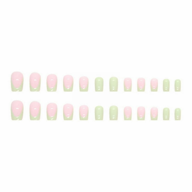 Zhuoting False Nails Coffin Medium Coffin on Nails Medium Length