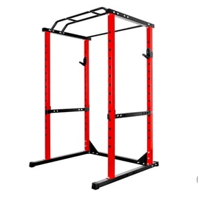 Zhuotong 1200LBS Power Cage Squat Rack, Adjustable Height with Pull-Up Bar, Heavy-Duty Steel Frame for Home Gym Weightlifting & Strength Training