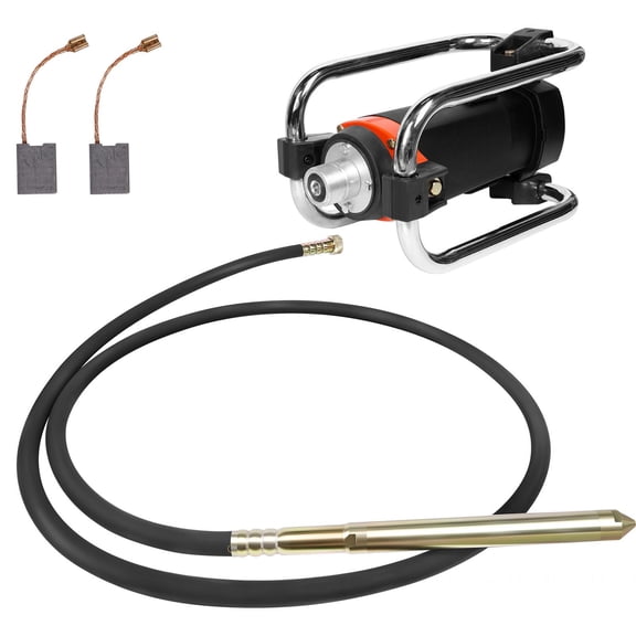 Zhuotong1500W Electric Concrete Vibrator, 16000 VPM Portable Concrete Vibrator with 14.75FT Vibrating Rod for Construction & Concrete Finishing
