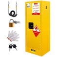 thumbnail image 1 of Zhuotong 35.5" Heavy-Duty Flammable Liquid Storage Cabinet, Double-Wall Steel Fireproof Cabinet with Vent & Lock, 12 Gallon Capacity for Industrial & Home Use (Chemical/Gasoline Storage), 1 of 8