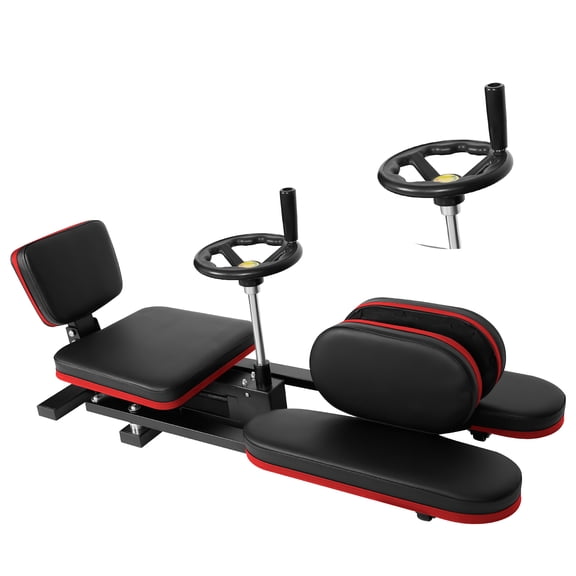 ZhuotongHeavy Duty 0-180 Adjustable Leg Stretcher Split Machine, Steel Frame Leg Stretching Equipment with PU Leather, Noiseless Wheels and Backrest, for Home Gym Yoga Ballet Pilates