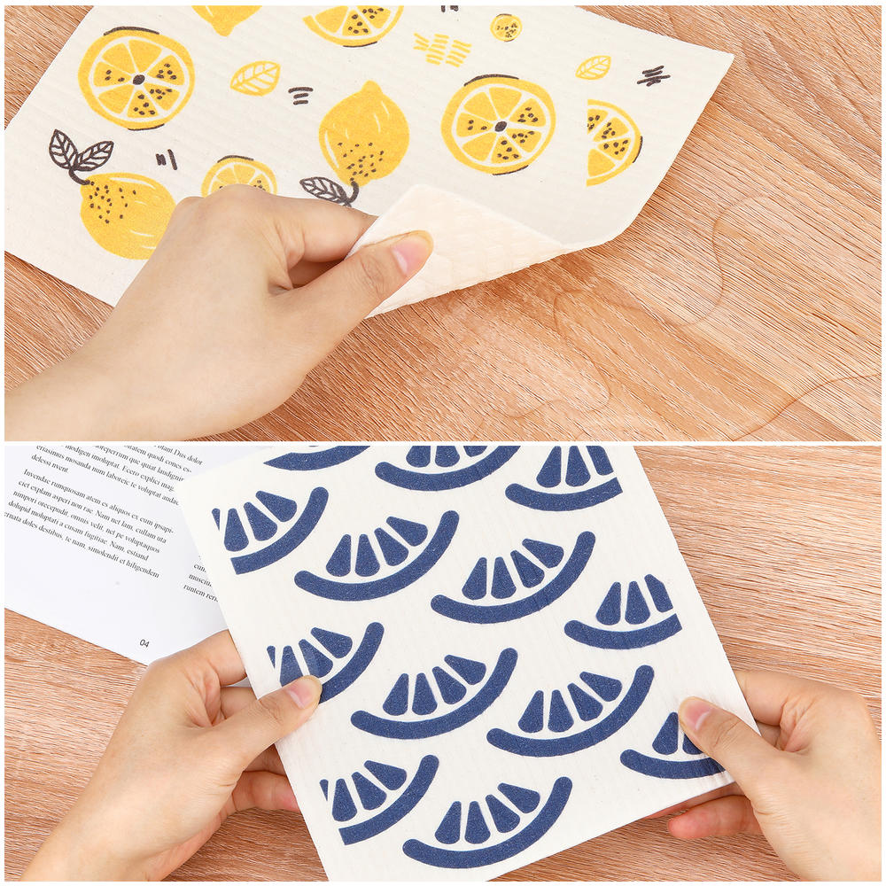 Zhuyue 8PCS Swedish Dishcloths for Kitchen Eco Friendly Biodegradable