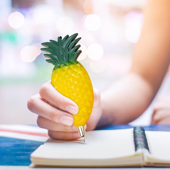 ZhyrZng 10ml Fruit Shaped Ballpoint Pen Black Inks Magnetic For Easy Storage Apples Orange Watermelon Pineapple Banana And Strawberry Shapes Pineapple