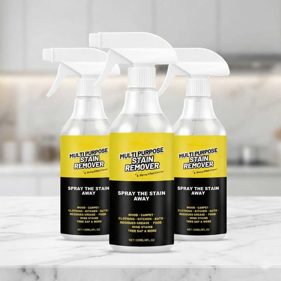 ZhyrZng Power Spray For Mold Cleaning - Power Grease Remover with Hard Water Stain Remover Formula Plastic Bottle for Kitchen Hood Cooktop Grime Cleaning 3pc