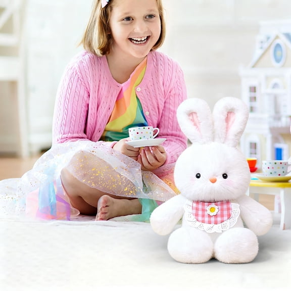 ZhyrZng Birthday Interactive Teddy Bear, Rabbit Plush Toy,Cute Plush Rabbit Doll Plush Toys - Plush Animals, Soft Teddy- Hugging, Adorable Gift for Kids & Adults, Cuddly Bedroom Decor