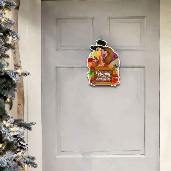ZhyrZng Clearance Thanksgiving Decoration Saving Thanksgiving Decorations Turkey For Door Autumns Welcome Porch Decor Fall Door Decorations Hanging Decor Cute Turkeys Hanging Gives Thanks