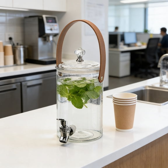 ZhyrZng Cold Drink Dispenser Beverage Liquid Drink Container, Large Capacity Plastic Water Dispenser featuring Sealing Ring Lid Filter Design for Outdoor Gatherings Weddings