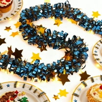 ZhyrZng Colorful Christmas Garland Blue 200cm Ribbon Decoration Lace Ornaments For Tree Handrails Wall And Fireplace Decor Holiday Party Hanging Accessories