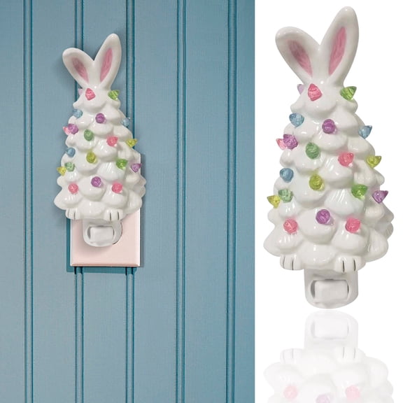 ZhyrZng Easter Bunny Tree for Living Room - Easter Desktop Statue Decor Tr with Pottery And Porcelain creating a Joyful Atmosphere Enhancing your Space Design for Decoration