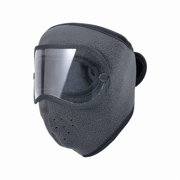 ZhyrZng Fleece Thermal Mask With Removable Goggles Featuring Windproof Full Face Shield Design And Winter Warm Balaclava For Skiing Riding And Outdoor Sports Protection